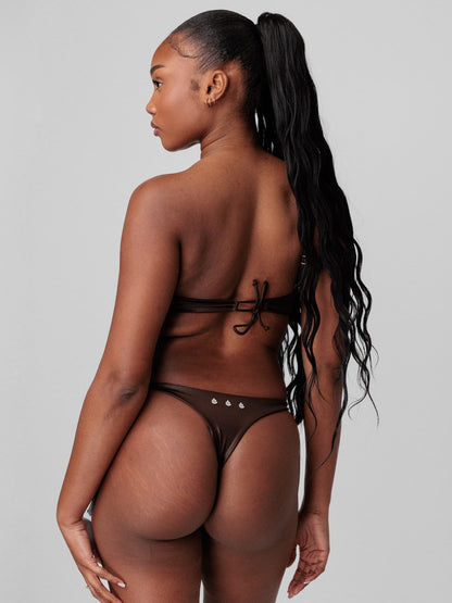 Arista Asymétrique bas Cacao (Marron)