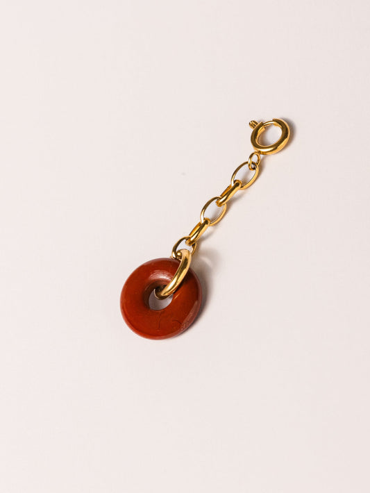 Pendentif anneau Agathe rouge